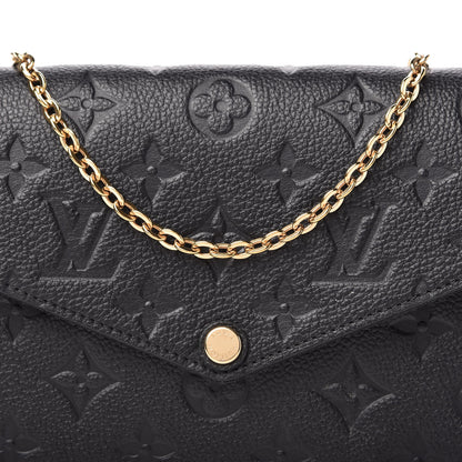 Louis Vuitton Empreinte Pochette Felicie Chain Wallet Black 11 of 12