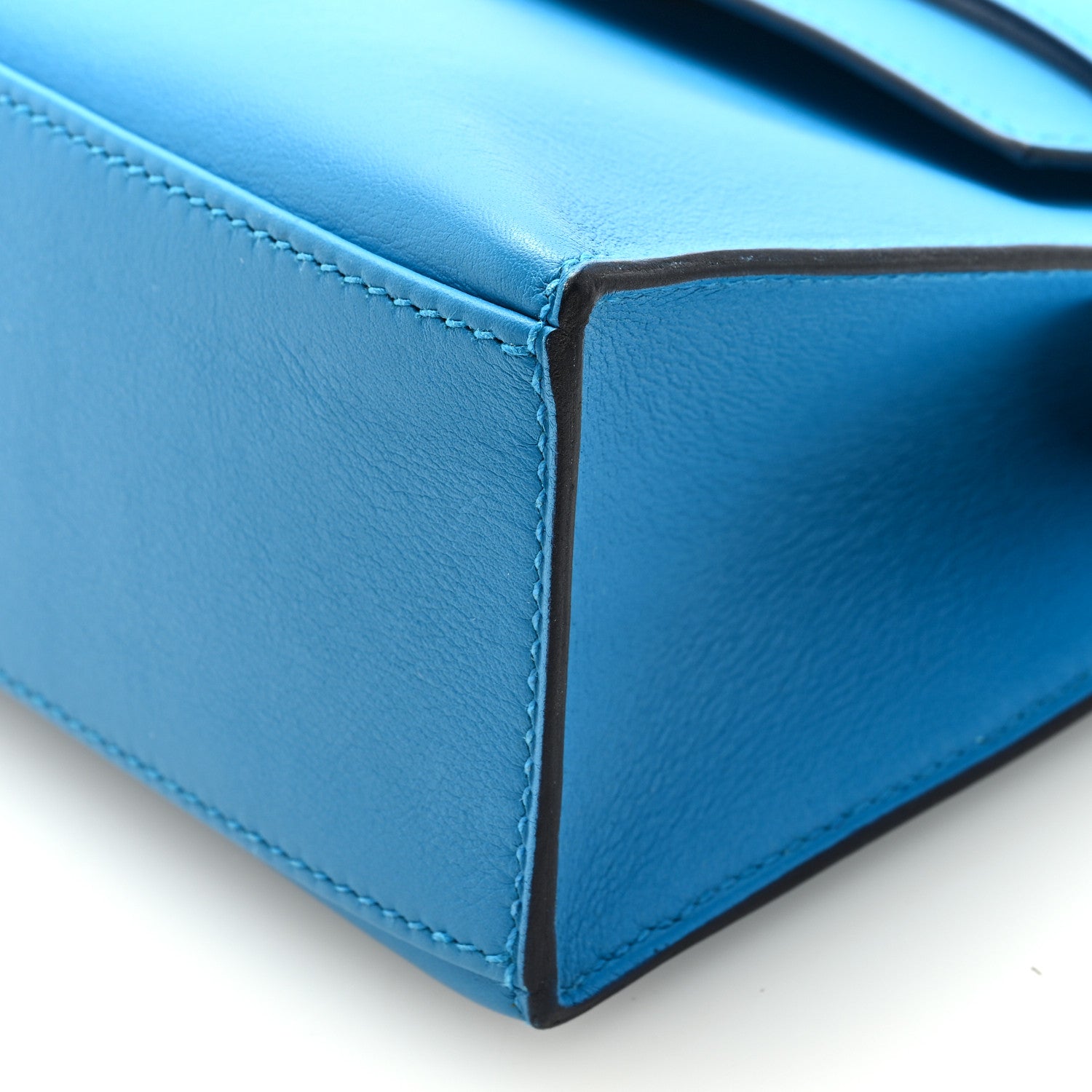 Hermes Swift Kelly Pochette Clutch Bleu Frida 8 of 9