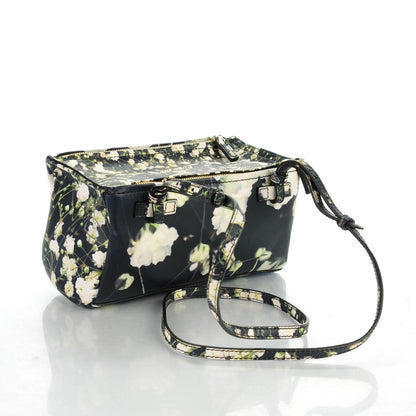 Givenchy Calfskin Baby's Breath Print Mini Pandora Black 3 of 7
