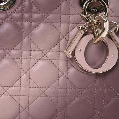 Christian Dior Lambskin Cannage Gradient Small My ABCDior Lady Dior 8 of 11