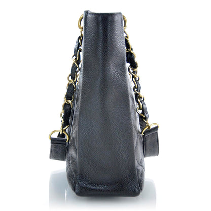 Chanel Caviar Petit Shopping Tote PST Black 6 of 9