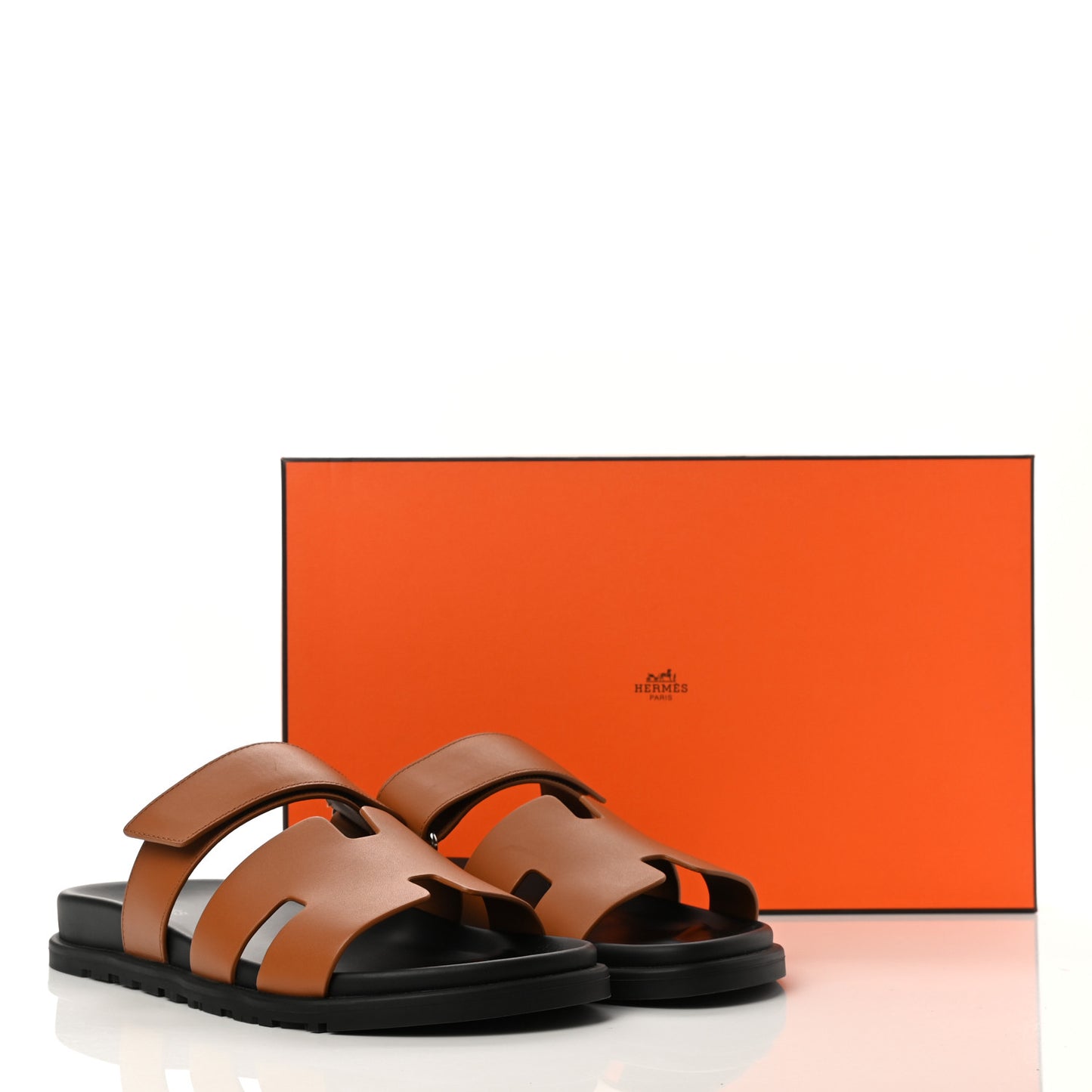 Calfskin Mens Chypre Sandals 41.5 Gold