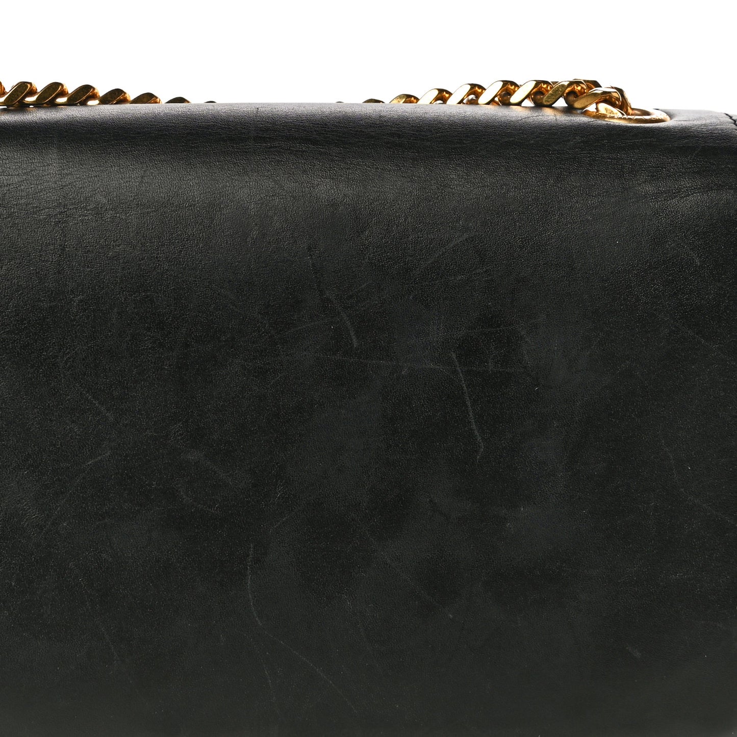Calfskin Small Classic Monogram Kate Tassel Satchel Black