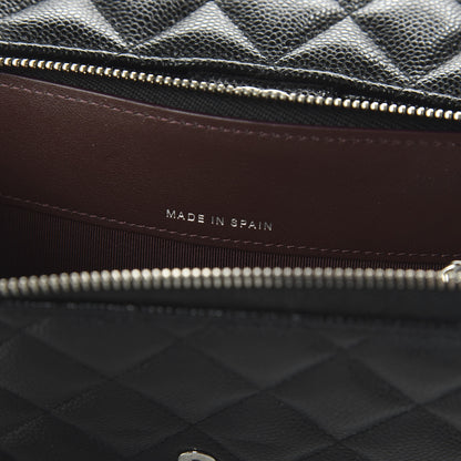 Chanel Caviar Quilted Wallet on Removable Chain Black 9 of 12