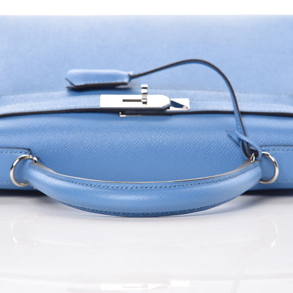 Hermes Epsom Kelly Sellier 28 Bleu Paradise 10 of 36