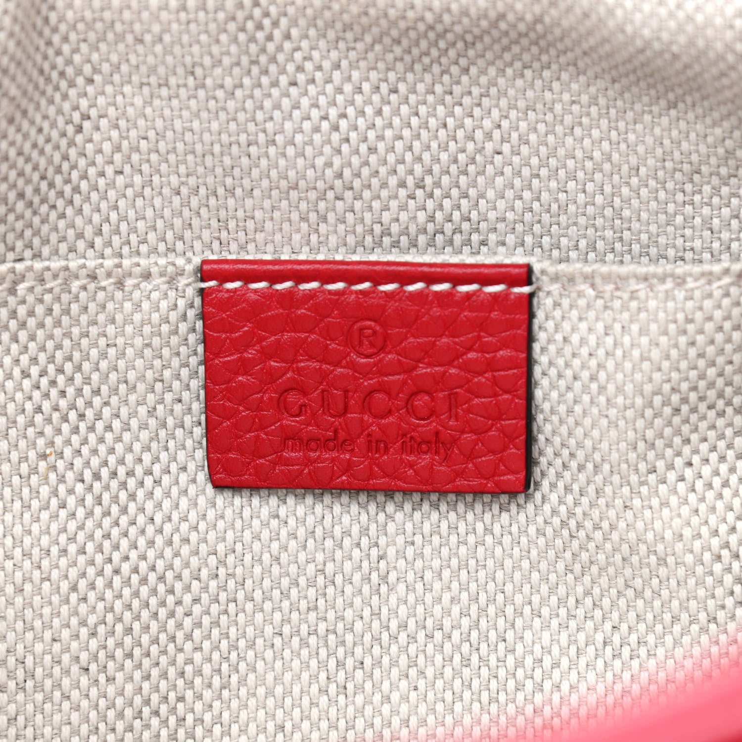 Gucci Pebbled Calfskin Small Soho Disco Bag Vibrant Red 5 of 8