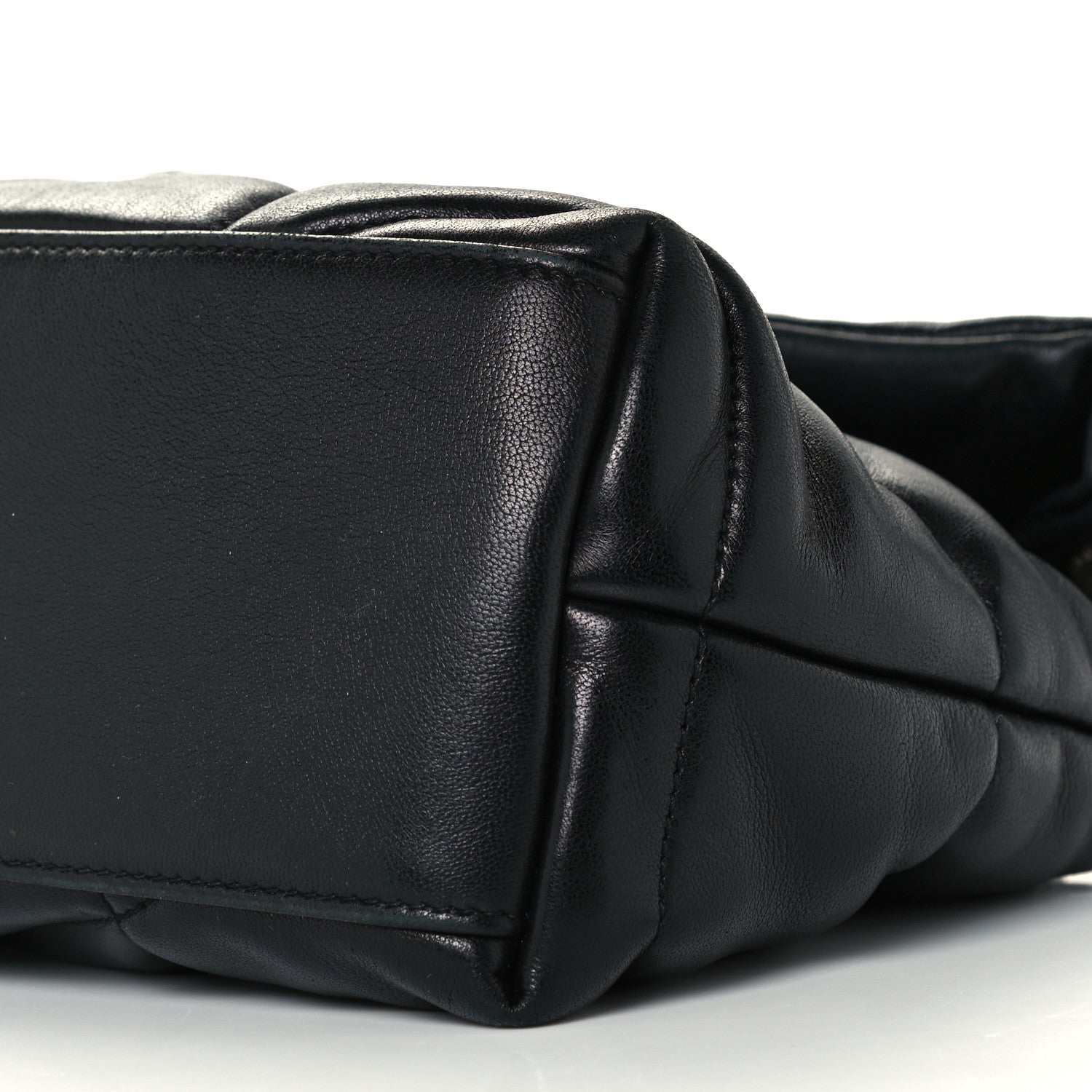 Saint Laurent Lambskin Quilted Small Loulou Puffer Monogram Chain Satchel Black 11 of 11