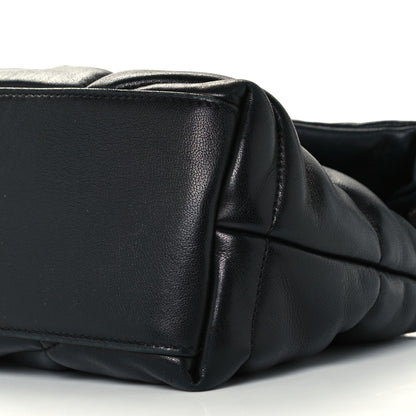 Saint Laurent Lambskin Quilted Small Loulou Puffer Monogram Chain Satchel Black 11 of 11