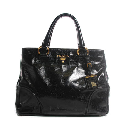 Prada Vitello Shine Tote Nero Black 1 of 10