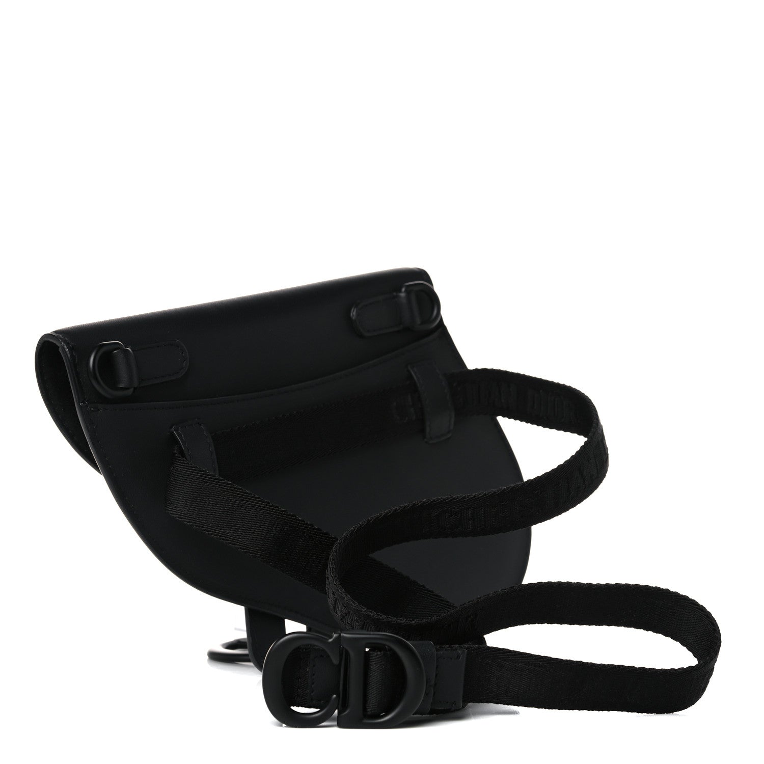 Christian Dior Ultra Matte Calfskin Saddle Belt Bag Black 3 of 11