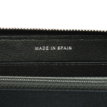 Chanel Iridescent Goatskin Quilted Small Zip Around Wallet Green 6 of 9