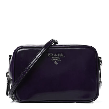 Prada Spazzolato Mini Camera Crossbody Bag Viola 1 of 4