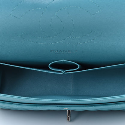 Chanel Lambskin Quilted Jumbo Double Flap Turquoise 4 of 4