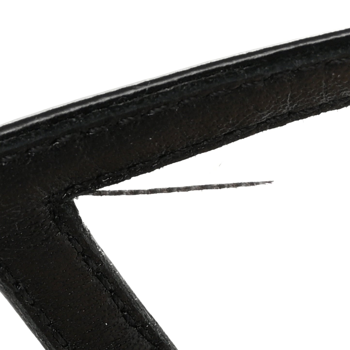 Spazzolato Metal Triangle Logo 55mm Slingback Pumps 39.5 Black
