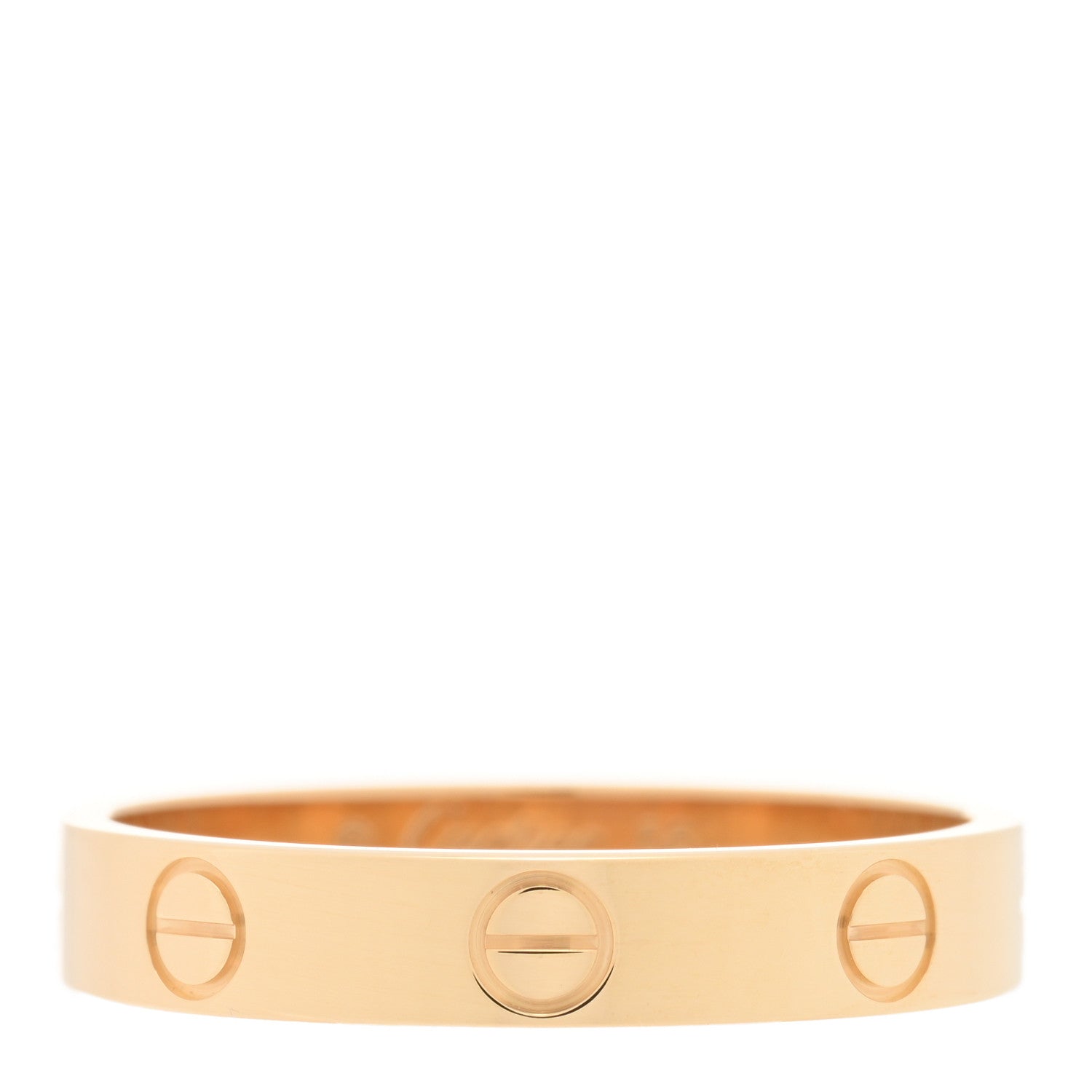 Cartier 18K Yellow Gold 3.5mm LOVE Wedding Band Ring 56 7.5 1 of 5