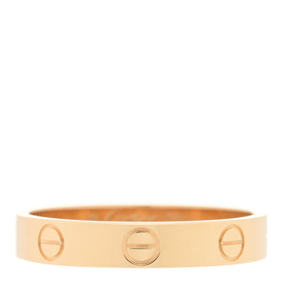 Cartier 18K Yellow Gold 3.5mm LOVE Wedding Band Ring 56 7.5 1 of 5