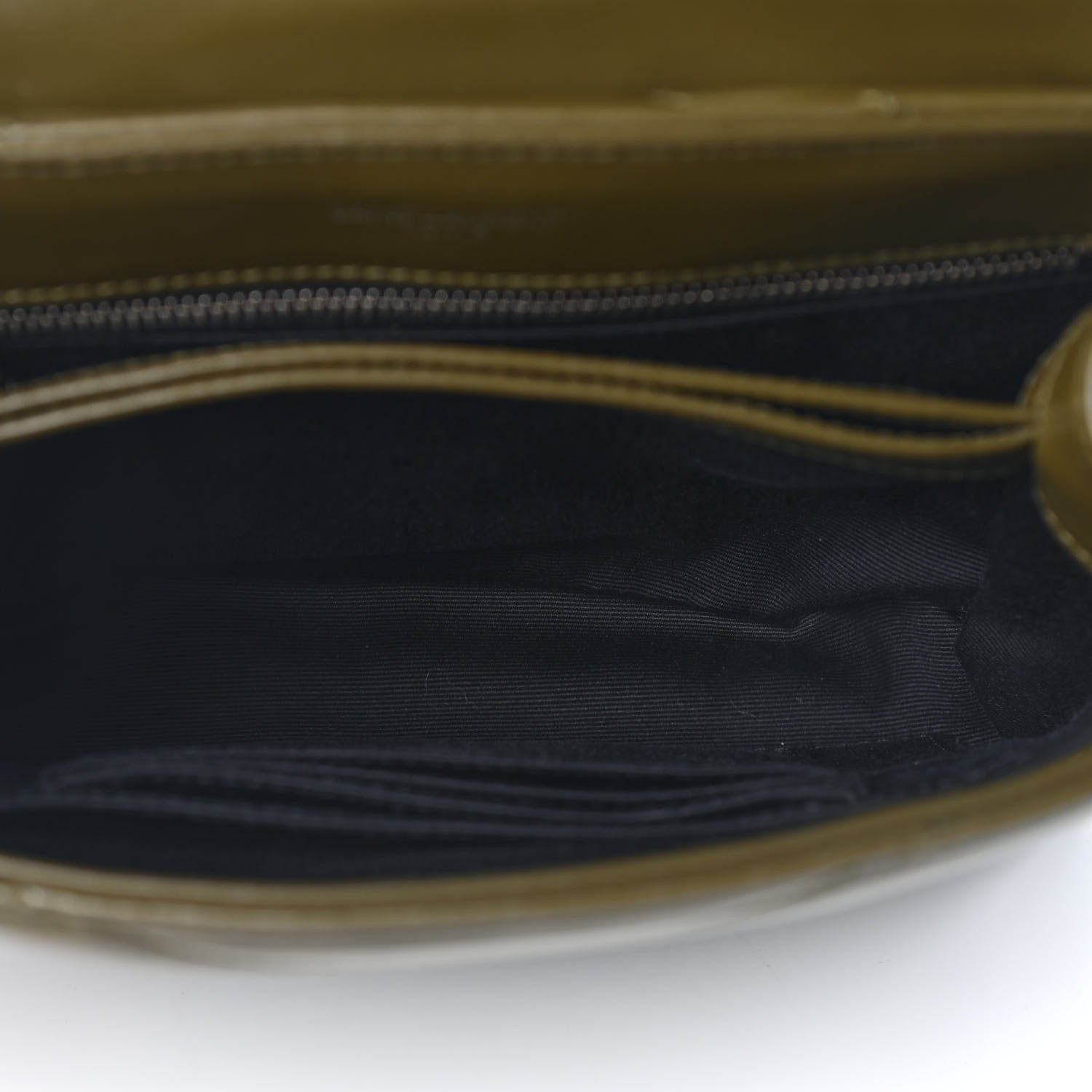 Saint Laurent Calfskin Y Quilted Monogram Toy Loulou Crossbody Bag Military Olive 4 of 7