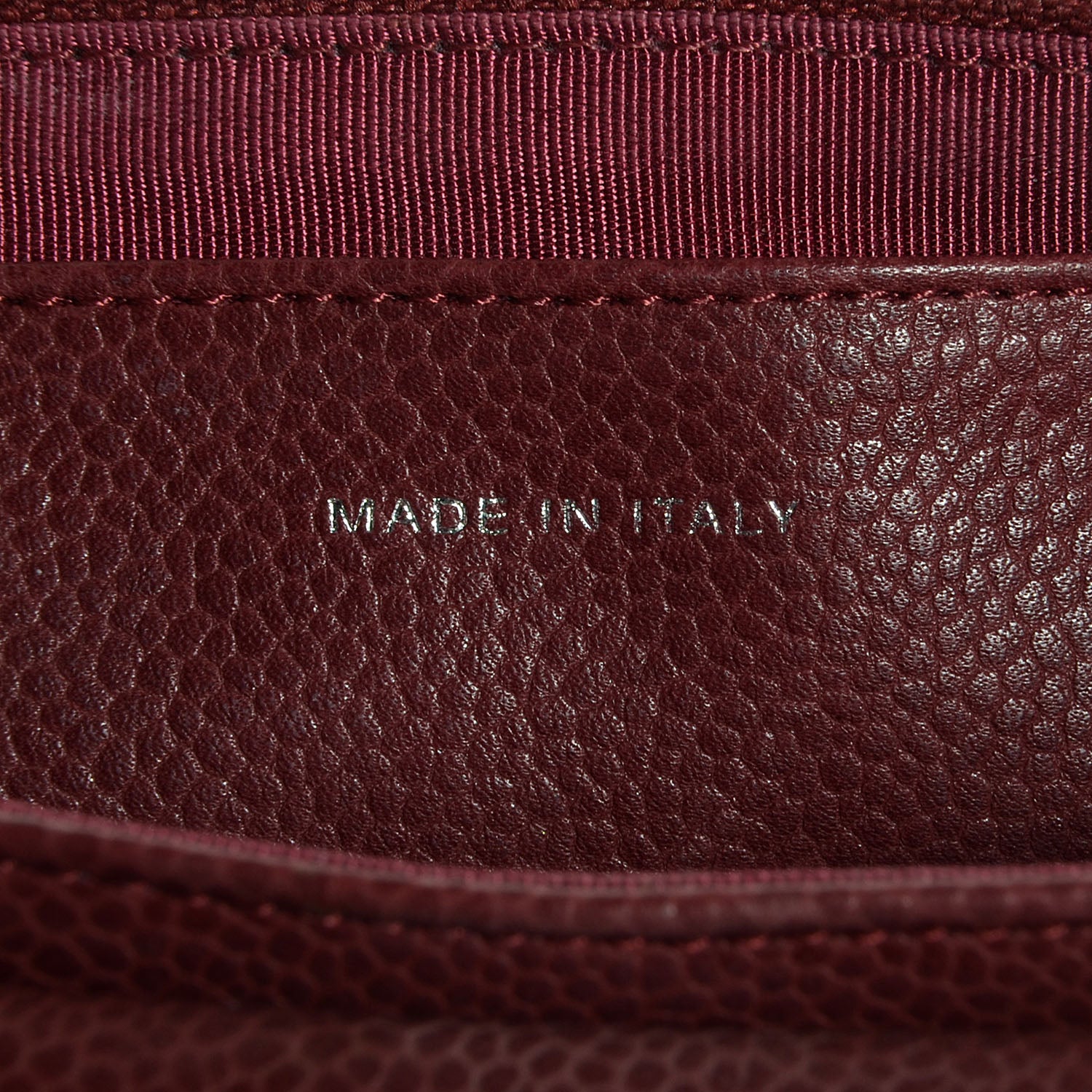 Chanel Caviar Half Moon Wallet On Chain WOC Bordeaux 8 of 9