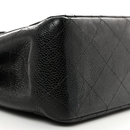 Chanel Caviar Quilted Jumbo Single Flap Black 9 of 10