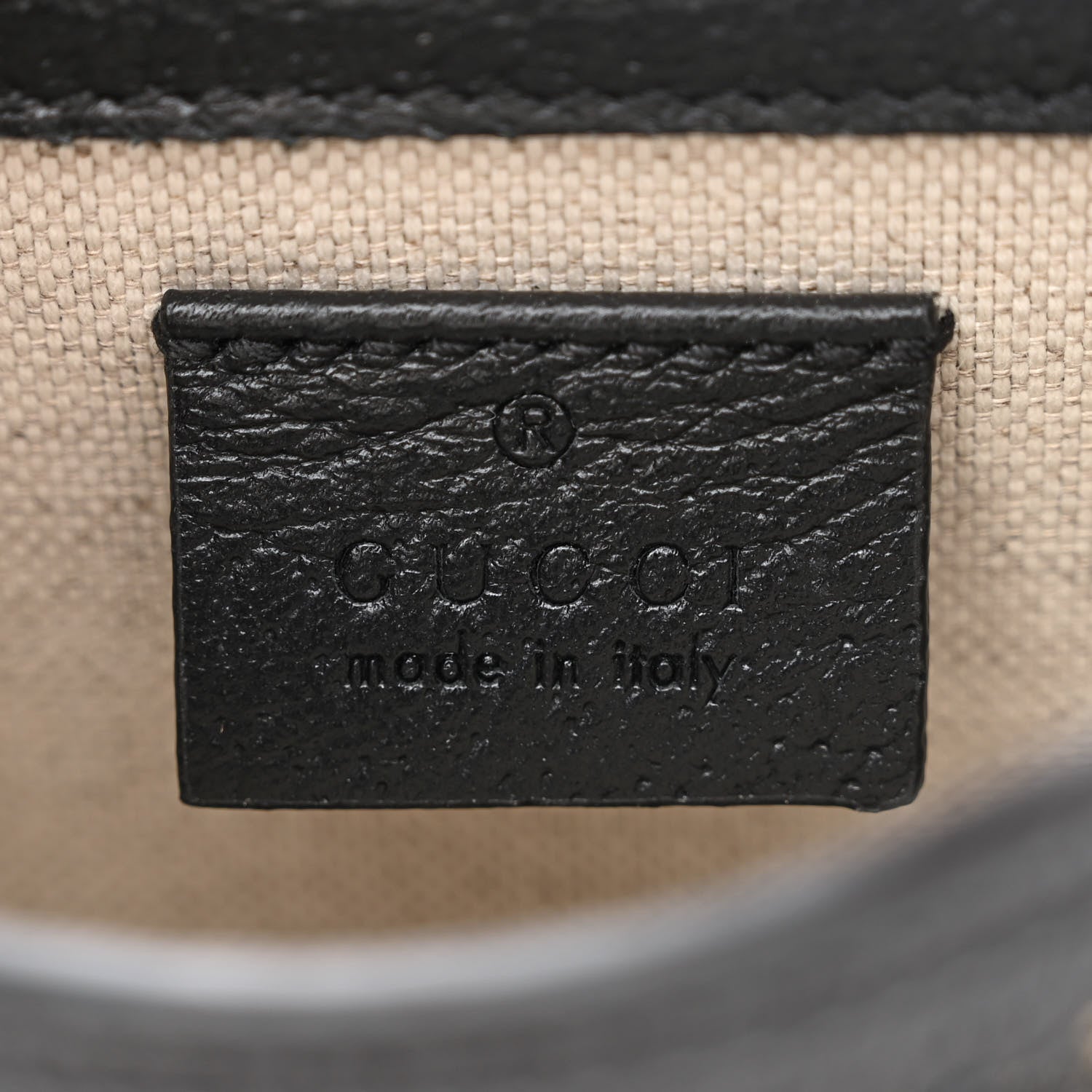 Gucci Jacquard Black Denim GG Monogram Textured Dollar Calfskin Mini Horsebit 1955 Crossbody Bag Black Ivory 6 of 10