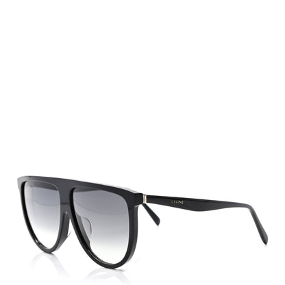 Celine Acetate Thin Shadow Sunglasses CL40006FN Black 1 of 5