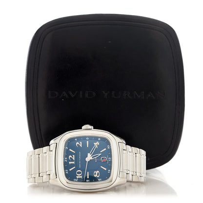 David Yurman Stainless Steel 41mm Thoroughbred GMT Automatic Watch Black 5 of 5