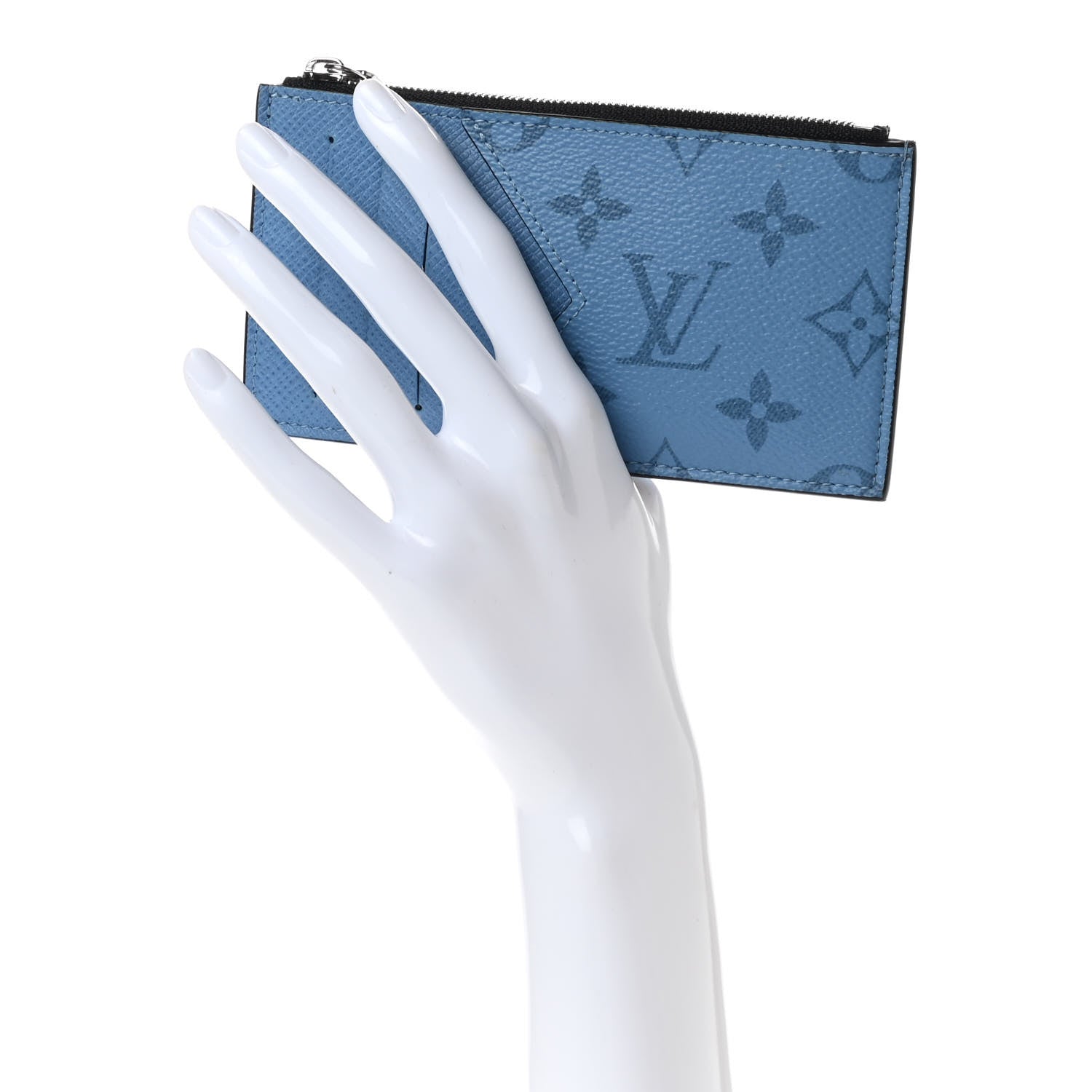 Louis Vuitton Taigarama Coin Card Holder Denim 2 of 6