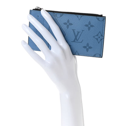 Louis Vuitton Taigarama Coin Card Holder Denim 2 of 6