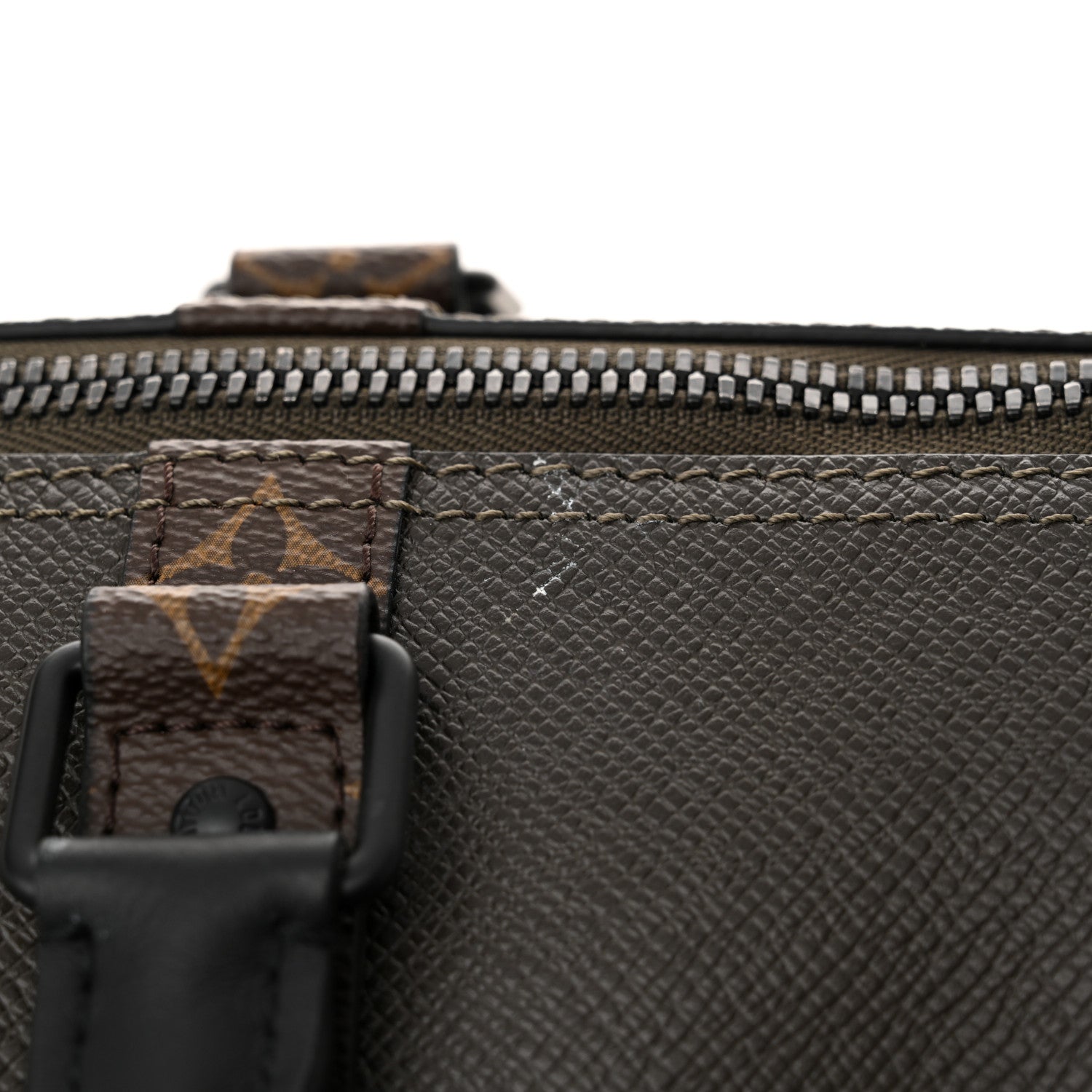 Louis Vuitton Taiga Monogram Keepall Bandouliere 50 Khaki 11 of 12