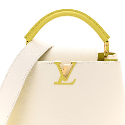 Louis Vuitton Taurillon Capucines BB White Cedrat 4 of 8