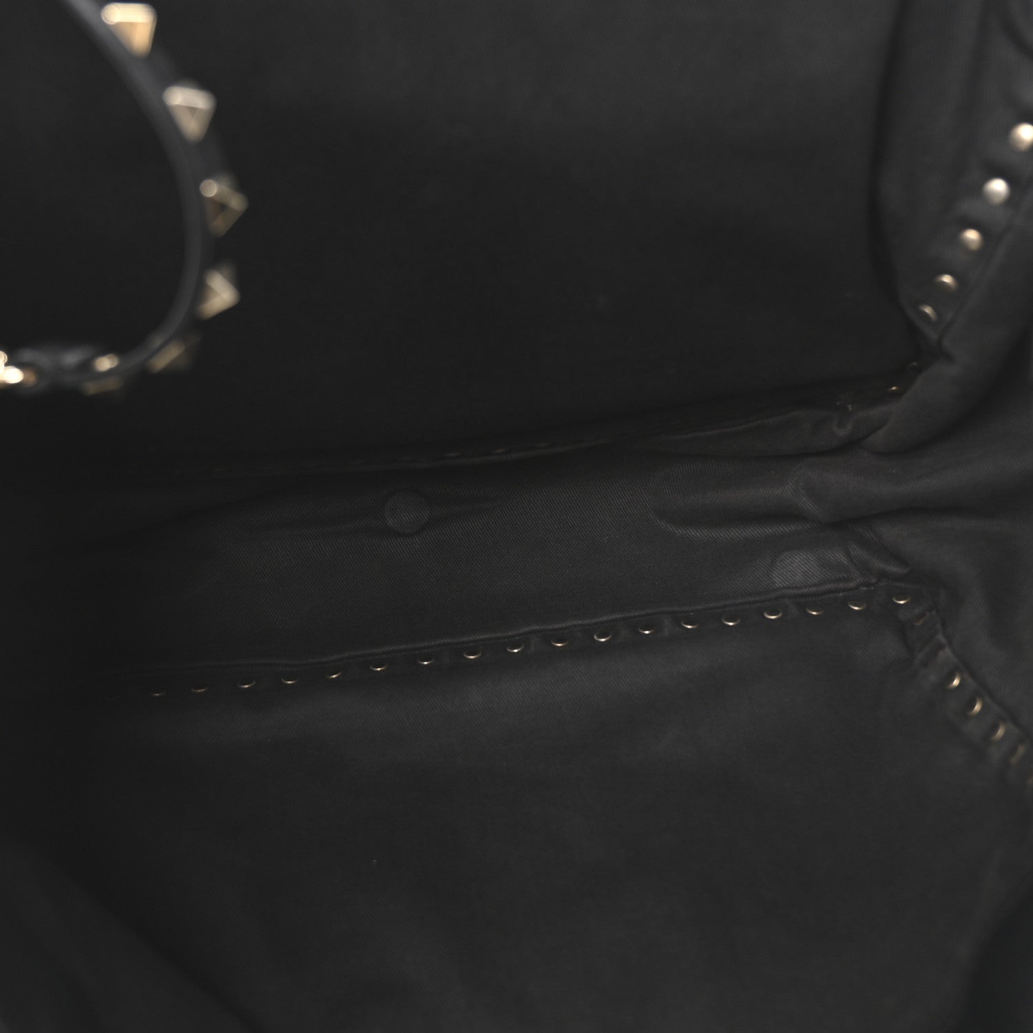 Valentino Garavani Vitello Medium Rockstud Tote Black 5 of 9