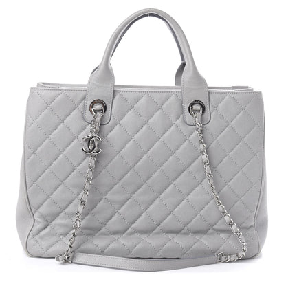 Chanel Caviar Quilted Large Urban Companion Top Handle Shopping Tote Grey 1 of 12