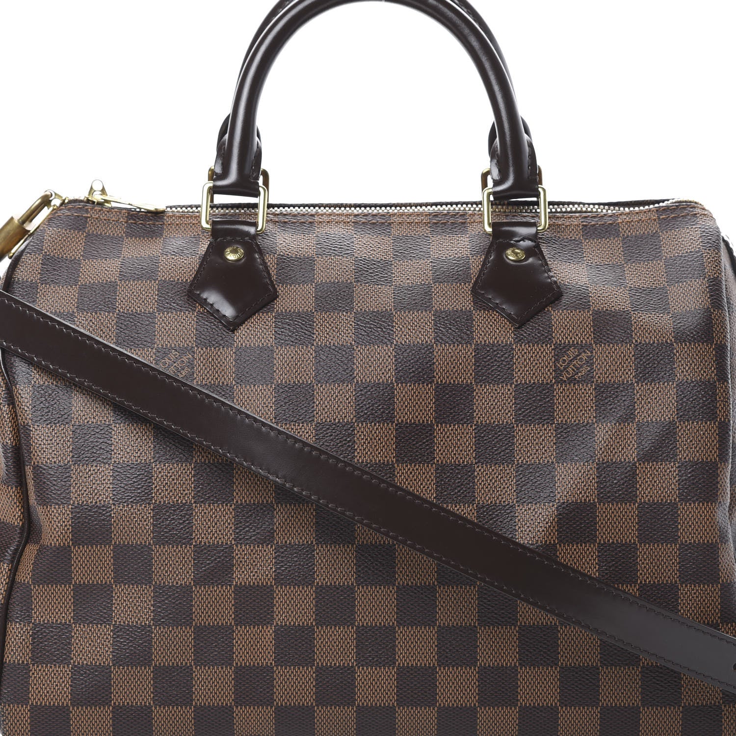 Louis Vuitton Damier Ebene Speedy Bandouliere 30 7 of 10