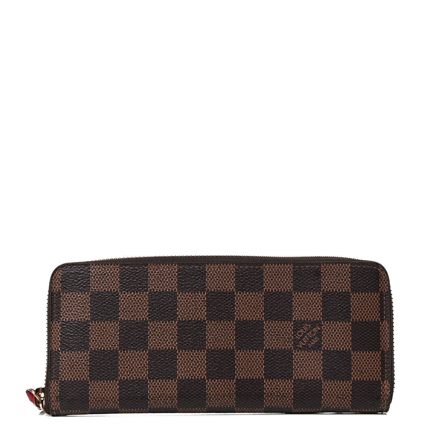 Louis Vuitton Damier Ebene Clemence Wallet Cherry 1 of 13