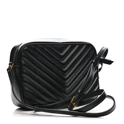 Saint Laurent Calfskin Matelasse Monogram Lou Camera Bag Black 3 of 10