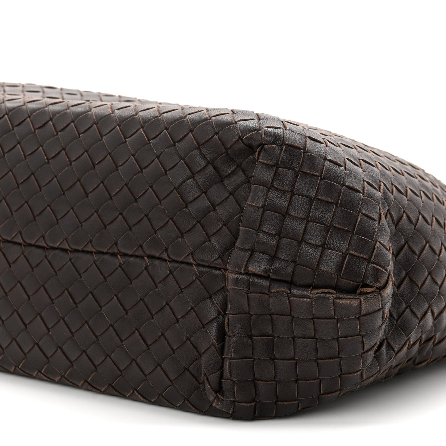 Nappa Intrecciato Large Capri Tote Ebano