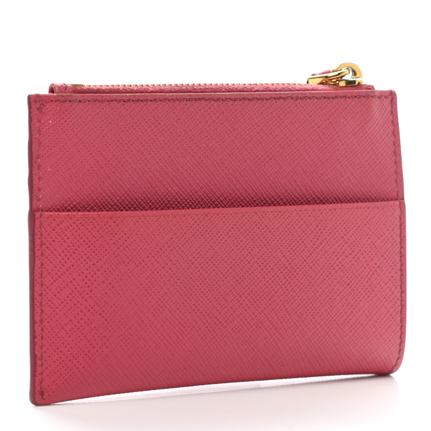 Saffiano Zip Card Holder