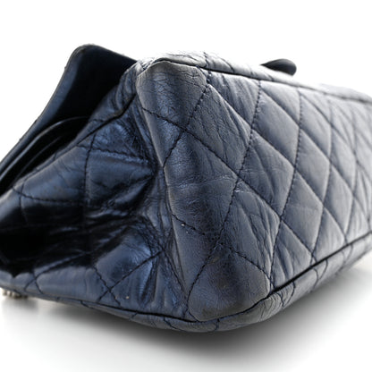 Chanel Metallic Aged Calfskin Quilted 2.55 Reissue 228 Flap Blue 9 of 13