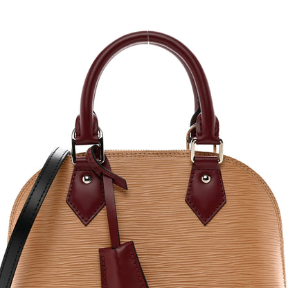 Louis Vuitton Epi Tri-Color Alma BB Vanilla Fuchsia Black 5 of 9