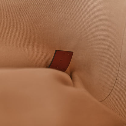 Chloe Cotton Calfskin Large Woody Ribbon Tote White Brown 7 of 12