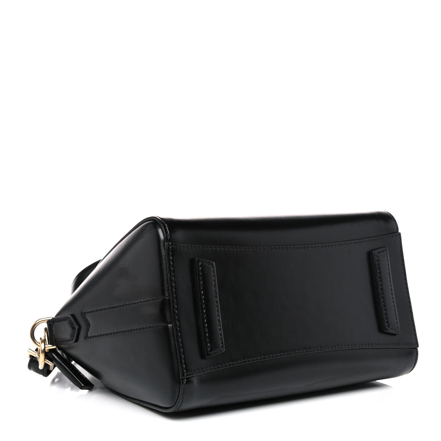 Shiny Lord Calfskin Mini Antigona Black