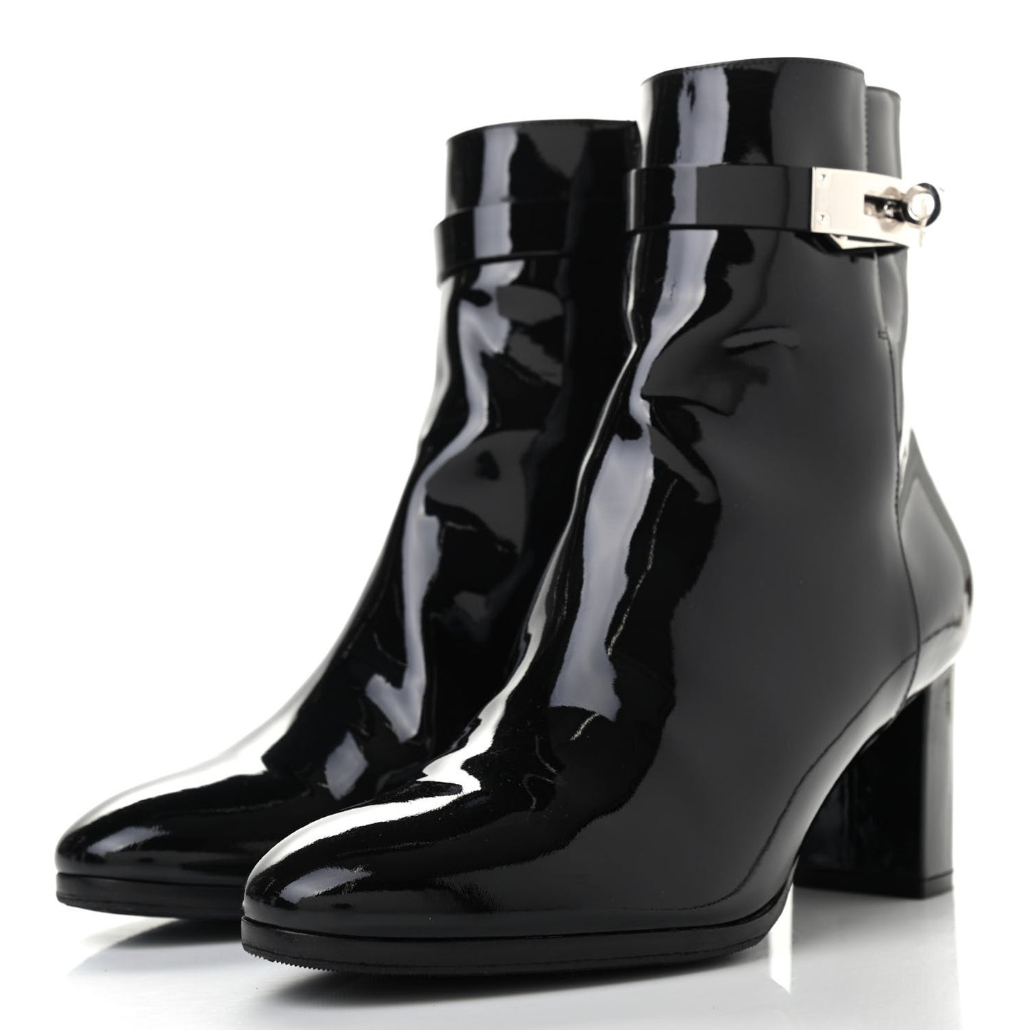 Patent Saint Germain Ankle Boots 37 Black