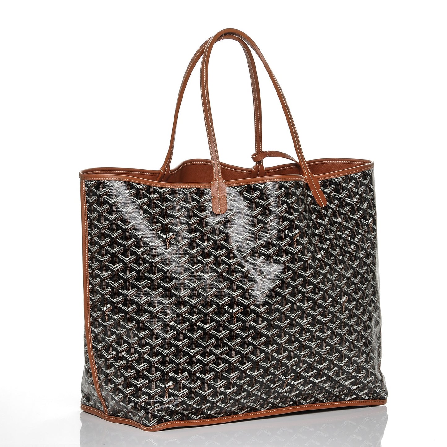 Goyardine Reversible Anjou GM Black Gold