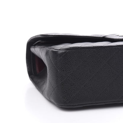 Chanel Caviar Quilted Jumbo Double Flap Black 7 of 10