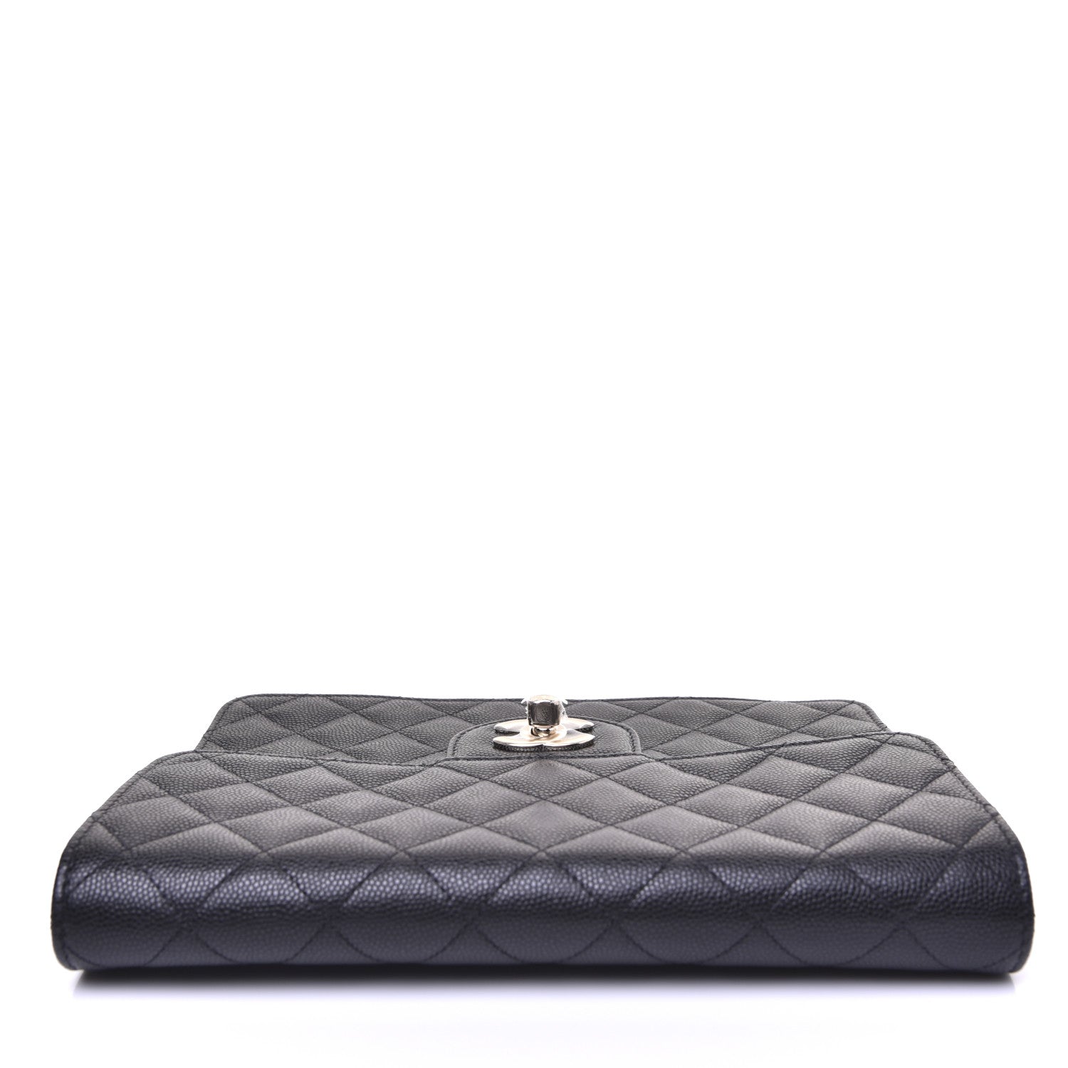 Chanel Caviar Quilted Square Flap Clutch Black 11 of 13