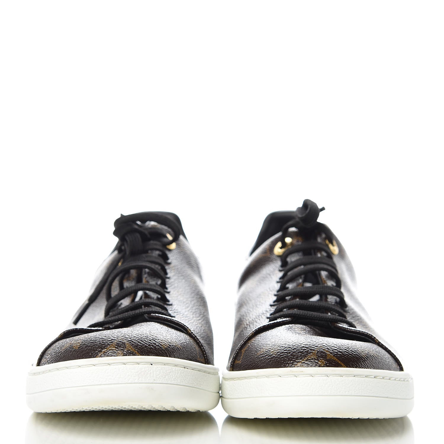 Louis Vuitton Patent Monogram Frontrow Sneakers 42 2 of 11