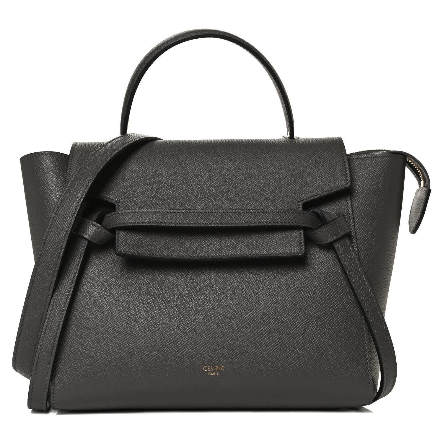 Celine Grained Calfskin Micro Belt Bag Grey 1 of 15