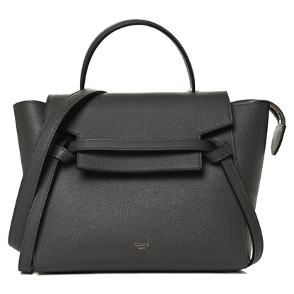 Celine Grained Calfskin Micro Belt Bag Grey 1 of 15