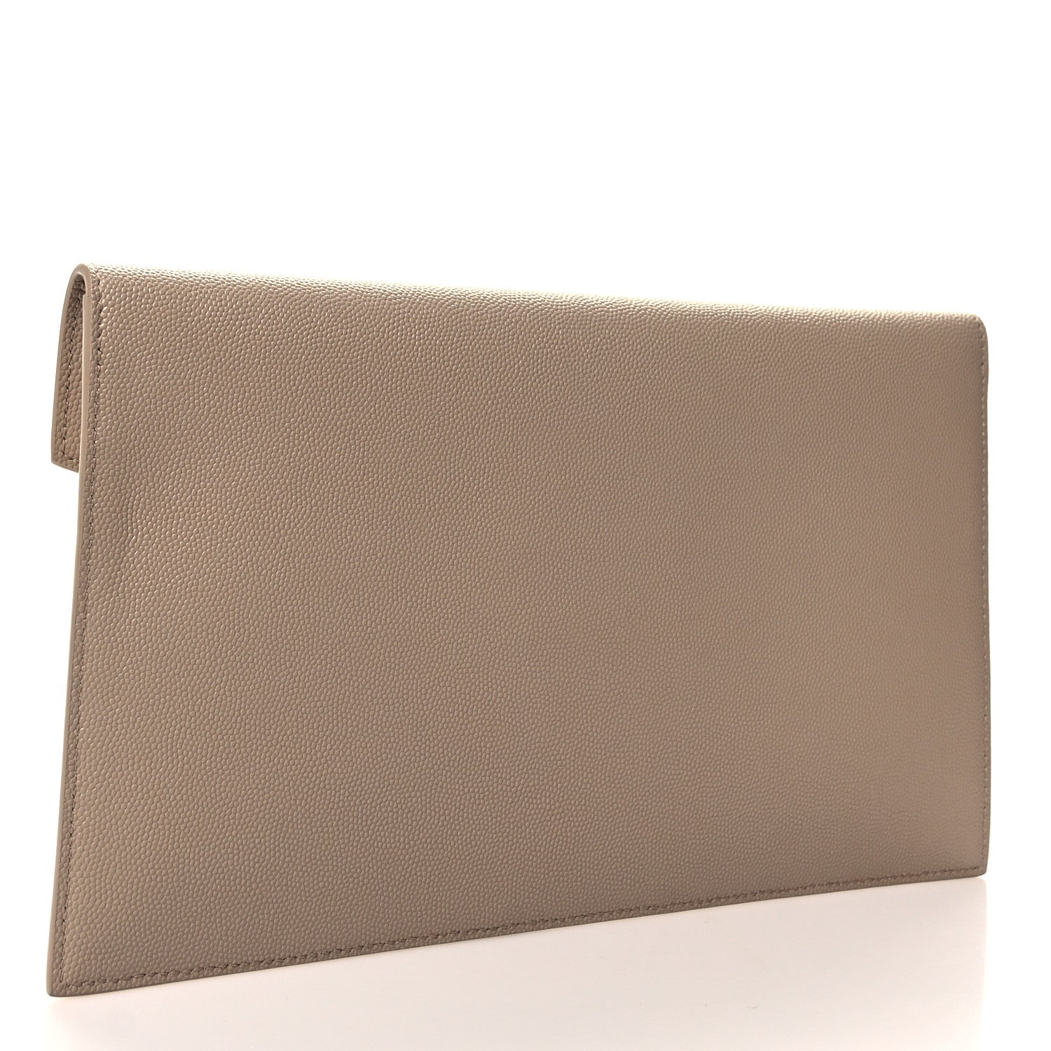 Saint Laurent Grain De Poudre Uptown Pouch Dark Beige 3 of 11