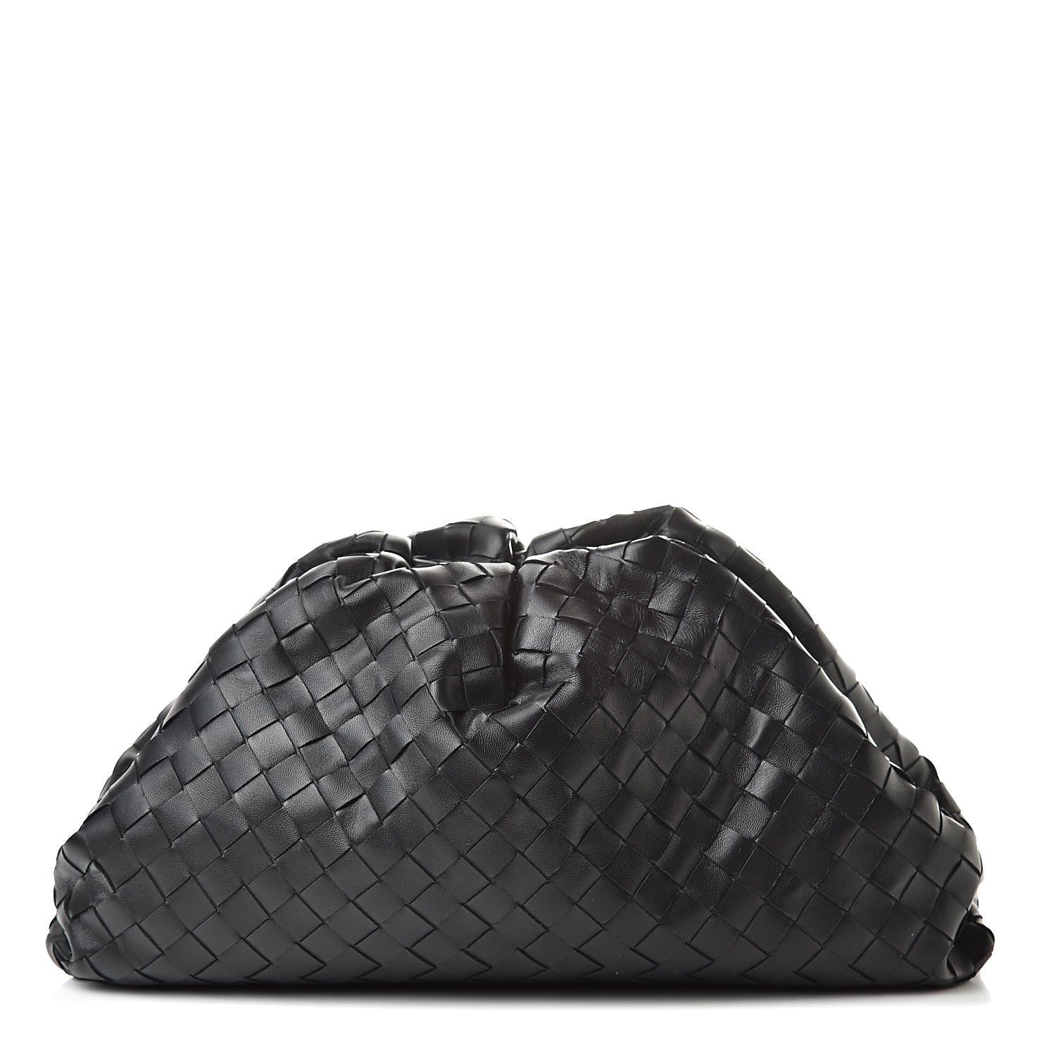 Bottega Veneta Nappa Maxi Intreccio The Pouch Oversized Clutch Black 1 of 8